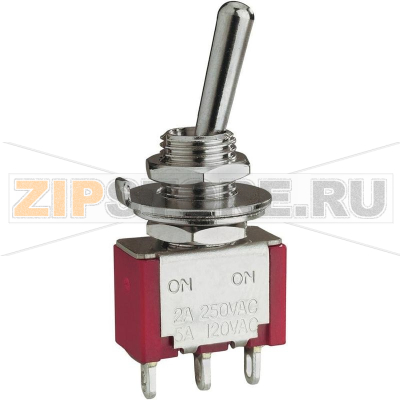 Тумблер 250 В/AC, 2 А, 2 x вкл/вкл, без фиксации, 1 шт Eledis 1A22-NF1STSE 