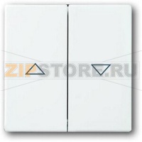 Клавиша для механизма выключателя жалюзи, альпийский белый ABB 998.28