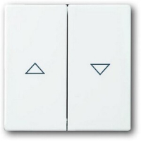 Клавиша для механизма выключателя жалюзи, альпийский белый ABB 998.28