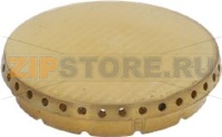 BURNER CAP PERFORATED BRASS POLISHED