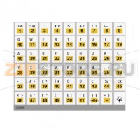 Клавиатурная вставка с символами 54 клавиши кириллица Bizerba BC-II 800