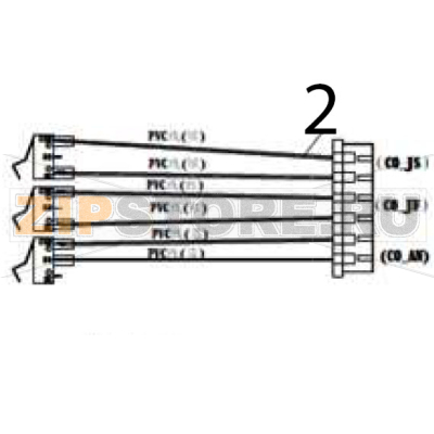 Transmission switch line Hurakan HKN-ME709 Transmission switch line Hurakan HKN-ME709Запчасть на деталировке под номером: 2