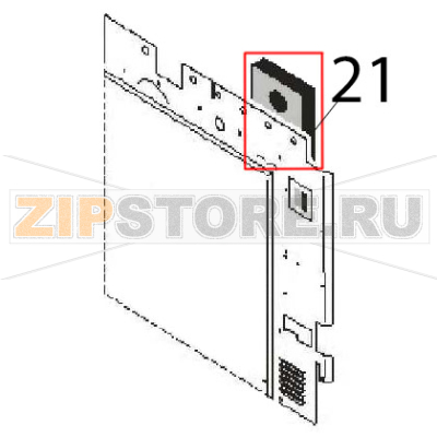 Insulating panel CSX Angelo Po FM611E1 Insulating panel CSX Angelo Po FM611E1Запчасть на деталировке под номером: 21