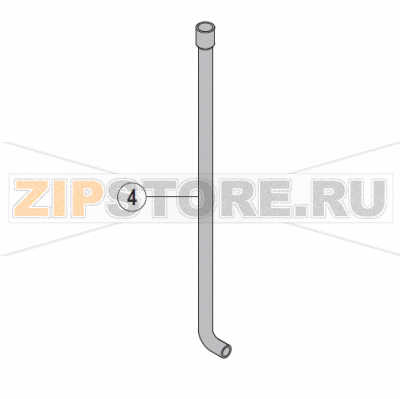 Hose Hobart UXT-10A                                                                           Hose Hobart UXT-10AЗапчасть на сборочном чертеже под номером: 4Название запчасти на немецком языке языке: Hose Hobart UXT-10A
