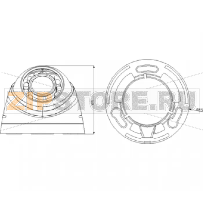 Видеокамера Dahua DH-HAC-HDW1000RP-0280B-S3 