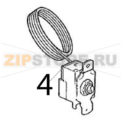 Termostato contenitore Scotsman B 40 Termostato contenitore Scotsman B 40Запчасть на деталировке под номером: 4
