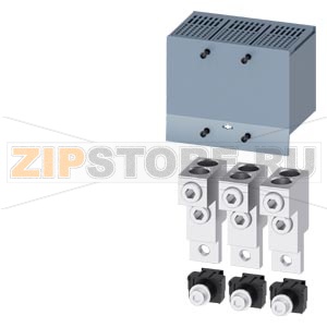 КЛЕММА ДЛЯ КРУГЛОГО ПРОВОДА 2 КАБЕЛЯ 3 ШТ. ПРИНАДЛЕЖНОСТЬ ДЛЯ 3VA1 250 Siemens 3VA9213-0JJ22 