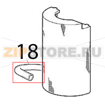 Tubo in plastica Scotsman BF 80 Tubo in plastica Scotsman BF 80Запчасть на деталировке под номером: 18