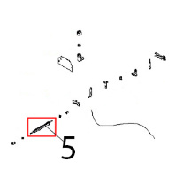 Tubo spia pilota fless. L=1200 Angelo Po 291FAGF