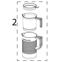 Container juicer assembly KitchenAid 5KVJ0111ECA