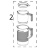 Container juicer assembly KitchenAid 5KVJ0111ECA
