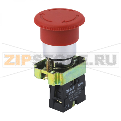 Кнопка управления, 1НЗ, IP40, красная Chint NP2-BW4462 