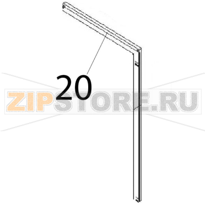 Counter door Angelo Po 0G1CP1G Counter door Angelo Po 0G1CP1GЗапчасть на деталировке под номером: 20