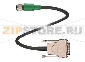 Кабель датчика-исполнительного устройства Connection cable V19-G-5M-PUR-ABG-SUBD15 Pepperl+Fuchs Описание оборудованияConnection cable, M12 to SUB-D, PUR cable 8-pin