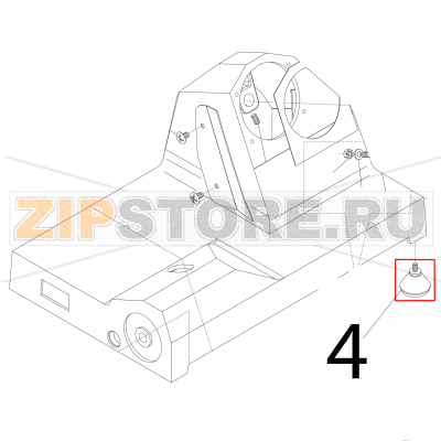 Piedino piccolo doppio M5 a punta Sirman Mirra 250 C Piedino piccolo doppio M5 a punta Sirman Mirra 250 CЗапчасть на деталировке под номером: 4