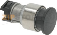 MUSHROOM PUSH-BUTTON BLACK ø 30 mm