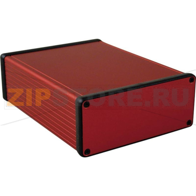 Корпус 160x125x51.5 мм, материал: алюминий, красный, 1 шт Hammond 1455Q1601RD 
