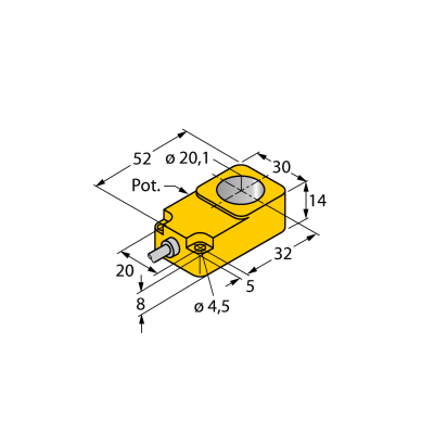Датчик индуктивный Turck BI20R-Q14-LU 