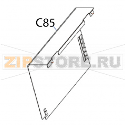 Top left cover Godex EZ-2200 Top left cover Godex EZ-2200Запчасть на деталировке под номером: C-85Название запчасти Godex на английском языке: Top left cover EZ-2200.