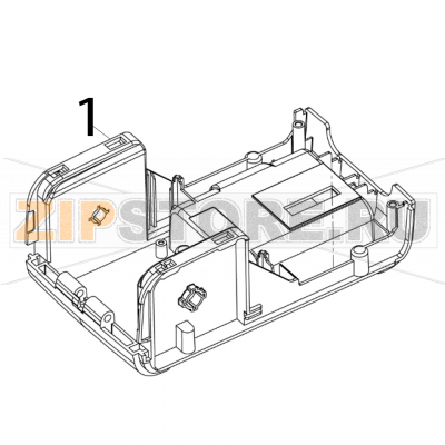 Lower cover TSC Alpha-2R Lower cover TSC Alpha-2RЗапчасть на деталировке под номером: 1