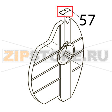 Holder lock plate Toshiba TEC B-SX4T-GS10/20-QQ Holder lock plate Toshiba TEC B-SX4T-GS10/20-QQЗапчасть на деталировке под номером: 57