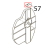 Holder lock plate Toshiba TEC B-SX4T-GS10/20-QQ