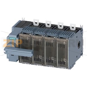 ПРЕДОХРАНИТЕЛЬНЫЙ ВЫКЛЮЧАТЕЛЬ-РАЗЪЕДИНИТЕЛЬ 125A, ТИПОРАЗМЕР 2, 4-ПОЛ FOR LV HRC ПРЕДОХРАНИТЕЛЬ ТИПОРАЗМЕР 000 И 00 ПЕРЕДН.УПРАВЛЕНИЕ СЛЕВА КОМПЛ. С ПРЯМЫМ ПРИВОДОМ СЕРЫЙ ПЛОСКИЕ КЛЕММЫ Siemens 3KF2412-2LF11 