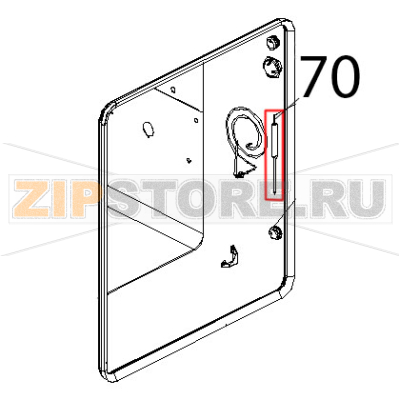Sonda AL cuore L=1350, con dado svasato cavo, Ø: 3.4 Unox XV 703G Sonda AL cuore L=1350, con dado svasato cavo, Ø: 3.4 Unox XV 703GЗапчасть на деталировке под номером: 70