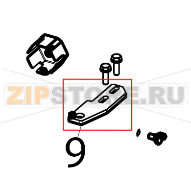 Ovens door hinge Tecnoinox GFB10DSL Ovens door hinge Tecnoinox GFB10DSLЗапчасть на деталировке под номером: 9