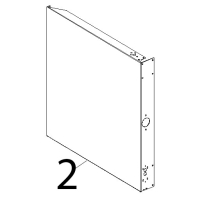 Fianco SX inox Unox XVC 204