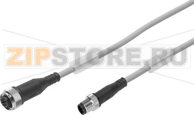 Кабель соединительный 2.5 м Festo NEBU-M12G5-E-2.5-W2-M8G4-V1 