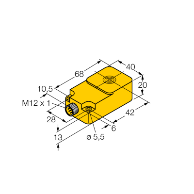Датчик индуктивный Turck BI15-Q20-2LU-H1141/S950 