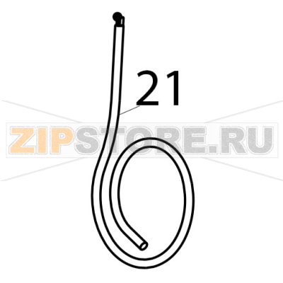 Electric cables Tecnoinox FR70E7 Electric cables Tecnoinox FR70E7Запчасть на деталировке под номером: 21