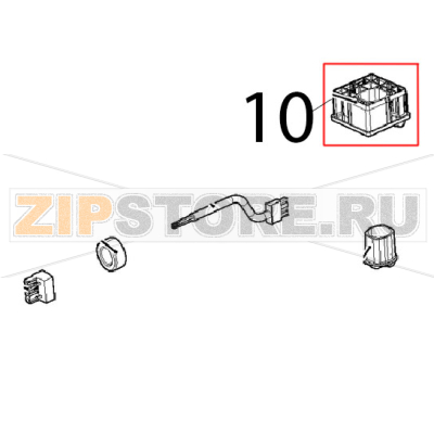 Door lower fulcrum cap Unox XVC 205E Door lower fulcrum cap Unox XVC 205EЗапчасть на деталировке под номером: 10