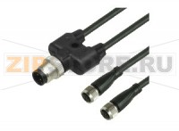 Сплиттер датчика-исполнительного устройства Y connection cable V3-GM-BK0,3M-PUR-U-T-V1-G Pepperl+Fuchs