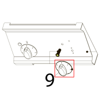 Grey knob Tecnoinox PIN70E7
