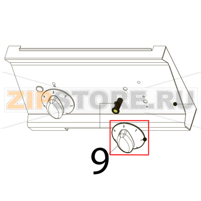Grey knob Tecnoinox PIN70E7 Grey knob Tecnoinox PIN70E7Запчасть на деталировке под номером: 9