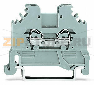 2-conductor through terminal block; 1.5 mm; lateral marker slots; for DIN-rail 35 x 15 and 35 x 7.5; CAGE CLAMP®; 1,50 mm; gray Wago 279-101 