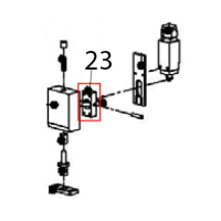 Flat door lever Escher PM 60-V