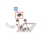 Push button arrow, black Godex RT700