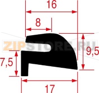 GUARNIZIONE ESTERNA PORTA OBLO   20 GR