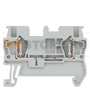 КЛЕММА ПРОХОДНАЯ ПРУЖИННОЕ ПОДСОЕДИНЕНИЕ: 0.14 - 1.5 MM2, ШИРИНА: 4.2 MM, СЕРАЯ Siemens 8WH2000-0AE00 