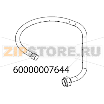 Трубка водяная Abat ЛГ-250Ч-02 Трубка водяная Abat ЛГ-250Ч-02Запчасть на деталировке под номером: 60000007644