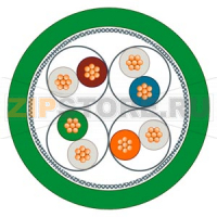 SIMATIC NET INDUSTRIAL ETHERNET TP ХР КОРД RJ45/RJ45, КАТЕГОРИИ 6, ПЕРЕКРЕЩЕННЫЙ TP КАБЕЛЬ 4X2, ПРЕДСОБРАННЫЙ С 2-МЯ RJ45 РАЗЪЁМАМИ, L = 10 M Siemens 6XV1870-3RN10