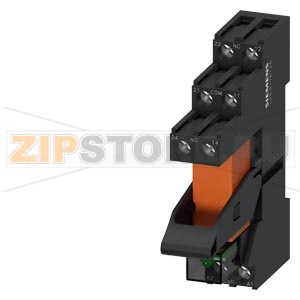 КОМПЛЕКТНОЕ ВТЫЧНОЕ РЕЛЕ  DC 24V, 1 П КОНТАКТА LED-MODULE GREEN PLUG-IN ОСНОВАНИЕ W. SAFE ISOLATION 5 MM PINNING Siemens LZS:RT3B6L24-A 