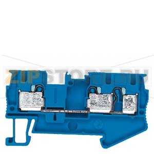Through-type terminals 4 mm2, 6.2 mm wide blue 3 clamping points Siemens 8WH6003-0AG01 