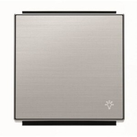 Клавиша для одноклавишных выключателей/переключателей/кнопок с символом "Свет", нержавеющая сталь ABB 2CLA850420A1401