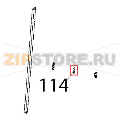 Coperchio scrocco maniglia CT BT Unox XBC 1005E Coperchio scrocco maniglia CT BT Unox XBC 1005EЗапчасть на деталировке под номером: 114