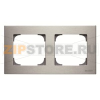 Рамка двухместная, нержавеющая сталь ABB 2CLA857200A1401