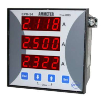 Амперметр 110-230 В/AC, 0.05-5.5 A, 45-65 Гц Entes EPM-34-96